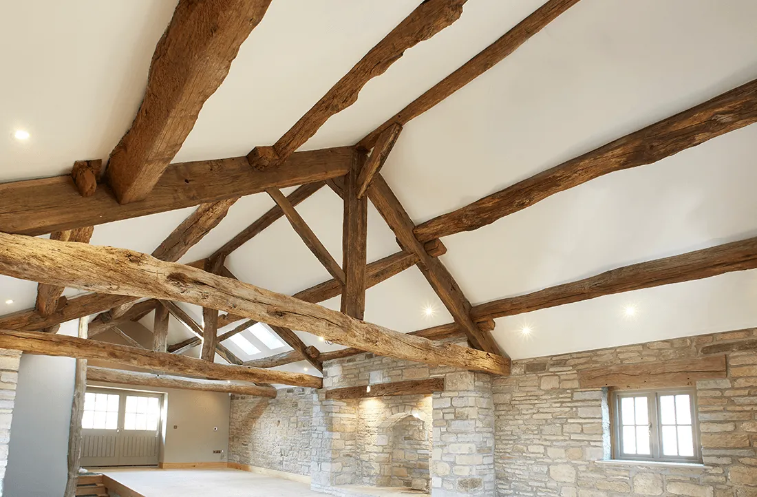 bespoke oak framed roof trusses from Yorkshire