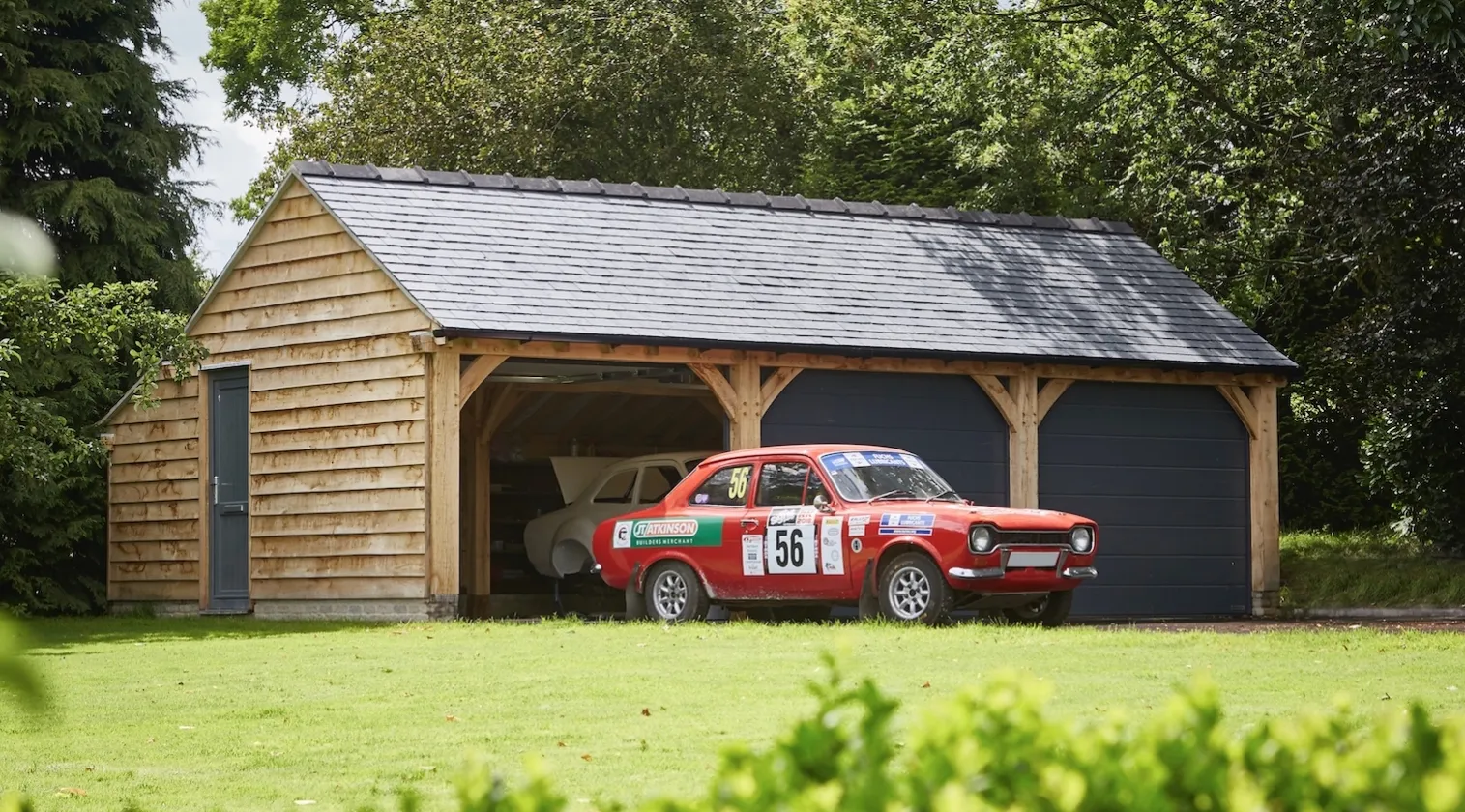 Oak framed garage