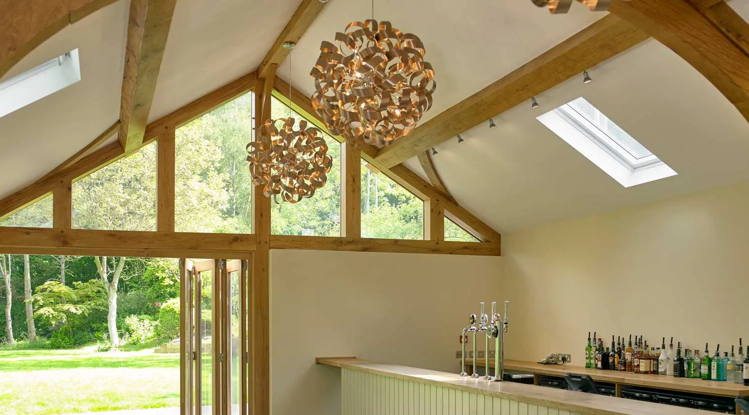 Oak framed buildings Derbyshire