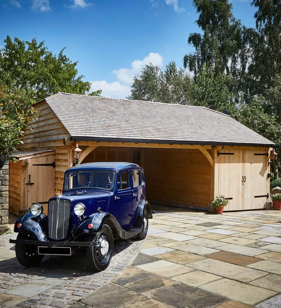 oak framed garage Humberside, Manchester and Derbyshire